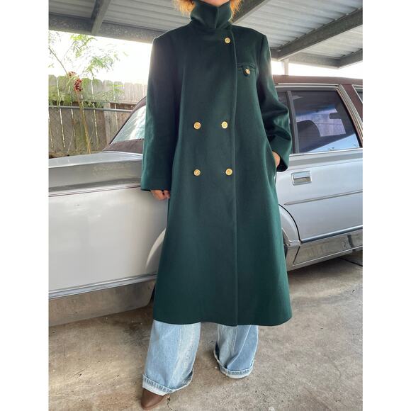 🔥Vintage Forecaster Of Boston USA Pure Wool Double Breasted Minimalist Overcoat - Picture 3 of 16